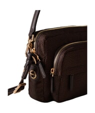 BORBONESE B-CLUB Sac bandouli&egrave;re, avec bandouli&egrave;re chocolat - Sacs pour Femme - 4