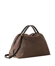 BORBONESE SEXY Sac &agrave; main avec bandouli&egrave;re cendr&eacute;/&eacute;b&egrave;ne - Sacs pour Femme - 2