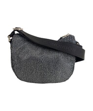 BORBONESE B-CLUB sac bandouli&egrave;re goudron - Sacs pour Femme - 3