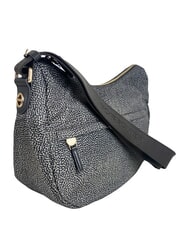 BORBONESE B-CLUB sac bandouli&egrave;re goudron - Sacs pour Femme - 2