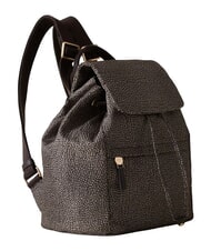 BORBONESE B-CLUB Sac &agrave; dos avec poche avant goudron - Sacs pour Femme - 2