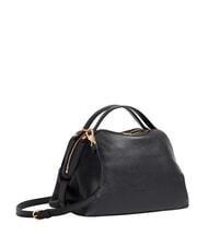 BORBONESE SEXY Sac &agrave; main avec bandouli&egrave;re, en cuir Noir - Sacs pour Femme - 2
