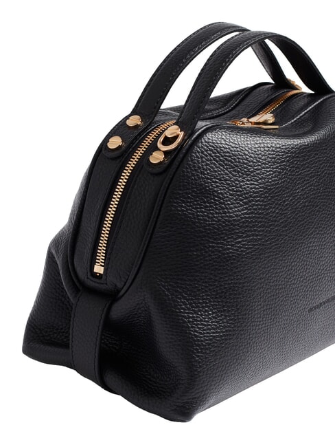 SEXY Sac &agrave; main avec bandouli&egrave;re, en cuir Noir - Sacs pour Femme