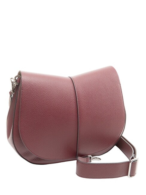 HELENA ROUND Sac bandouli&egrave;re en cuir rubis antique - Sacs pour Femme