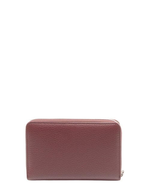 GRAIN Portefeuille moyen en cuir zipp&eacute; sur tout le pourtour rubis antique - Portefeuilles Femme