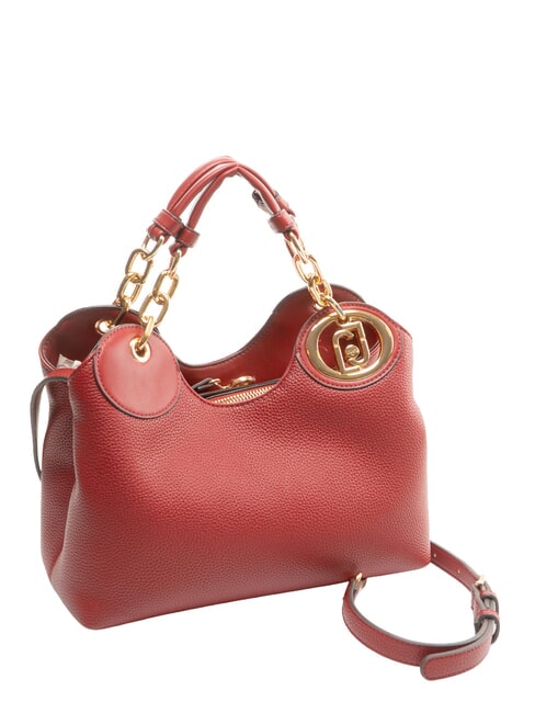 FAIZA Sac &agrave; main avec bandouli&egrave;re rouge brique - Sacs pour Femme