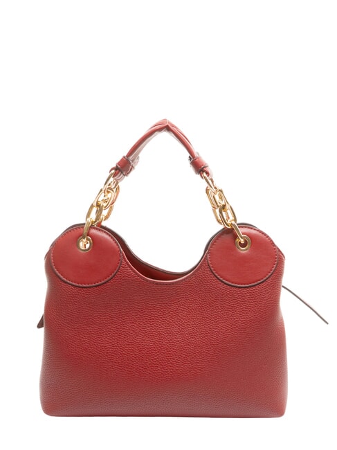 FAIZA Sac &agrave; main avec bandouli&egrave;re rouge brique - Sacs pour Femme