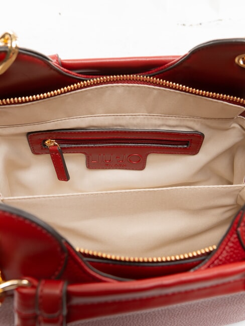 FAIZA Sac &agrave; main avec bandouli&egrave;re rouge brique - Sacs pour Femme