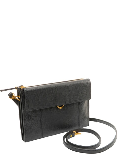 VICKY Mini sac bandouli&egrave;re en cuir Noir - Sacs pour Femme