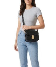 THE BRIDGE MIA Mini sac bandouli&egrave;re black Gold - Sacs pour Femme - 2