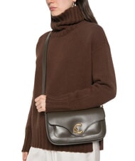 COCCINELLE C-ME CALF sac bandouli&egrave;re boue - Sacs pour Femme - 2