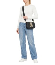 LOVE MOSCHINO LOVEBUG Mini sac bandouli&egrave;re Noir - Sacs pour Femme - 2