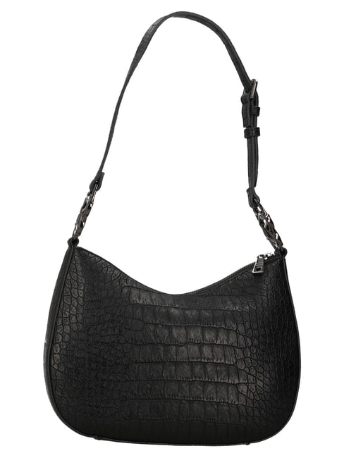 JEWEL CROCO Sac bandouli&egrave;re ajustable Noir - Sacs pour Femme
