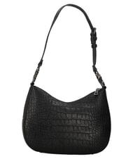 LOVE MOSCHINO JEWEL CROCO Sac bandouli&egrave;re ajustable Noir - Sacs pour Femme - 3