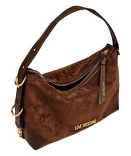 LOVE MOSCHINO SIGNATURE ZIP Sac bandouli&egrave;re ajustable brun/marron - Sacs pour Femme - 5