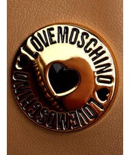 LOVE MOSCHINO SIGNATURE ZIP Sac bandouli&egrave;re ajustable brun/marron - Sacs pour Femme - 6