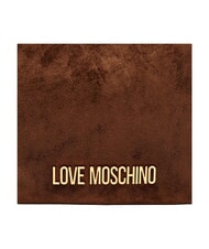 LOVE MOSCHINO SIGNATURE ZIP Sac bandouli&egrave;re ajustable brun/marron - Sacs pour Femme - 7