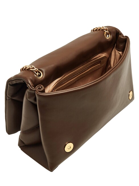 EMBOSSED QUILTED Sac bandouli&egrave;re matelass&eacute; brun - Sacs pour Femme