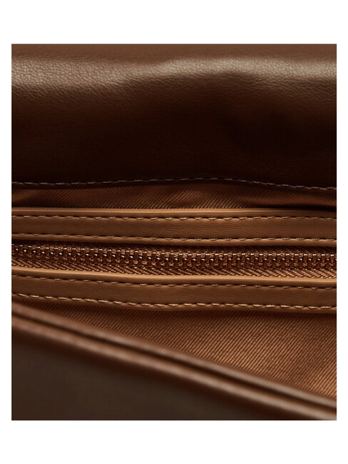EMBOSSED QUILTED Sac bandouli&egrave;re matelass&eacute; brun - Sacs pour Femme