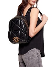 LOVE MOSCHINO EMBOSSED QUILTED Sac &agrave; dos matelass&eacute; Noir - Sacs pour Femme - 2