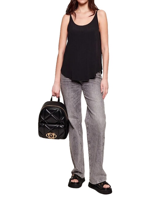 EMBOSSED QUILTED Sac &agrave; dos matelass&eacute; Noir - Sacs pour Femme