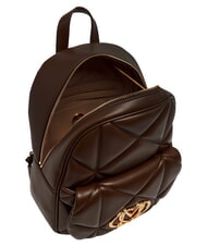 LOVE MOSCHINO EMBOSSED QUILTED Sac &agrave; dos matelass&eacute; brun - Sacs pour Femme - 5