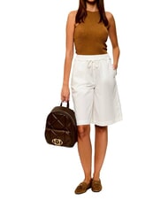 LOVE MOSCHINO EMBOSSED QUILTED Sac &agrave; dos matelass&eacute; brun - Sacs pour Femme - 9
