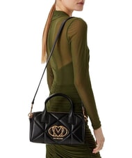 LOVE MOSCHINO EMBOSSED QUILTED Sac &agrave; main avec bandouli&egrave;re Noir - Sacs pour Femme - 2