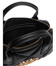 LOVE MOSCHINO EMBOSSED QUILTED Sac &agrave; main avec bandouli&egrave;re Noir - Sacs pour Femme - 6