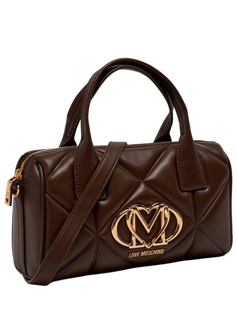 EMBOSSED QUILTED Sac &agrave; main avec bandouli&egrave;re brun - Sacs pour Femme