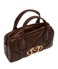 LOVE MOSCHINO EMBOSSED QUILTED Sac &agrave; main avec bandouli&egrave;re brun - Sacs pour Femme - 5