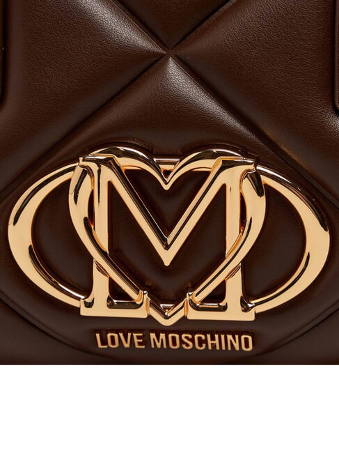 EMBOSSED QUILTED Sac &agrave; main avec bandouli&egrave;re brun - Sacs pour Femme