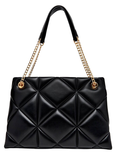 EMBOSSED QUILTED Sac bandouli&egrave;re &agrave; double poign&eacute;e Noir - Sacs pour Femme