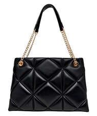 LOVE MOSCHINO EMBOSSED QUILTED Sac bandouli&egrave;re &agrave; double poign&eacute;e Noir - Sacs pour Femme - 4