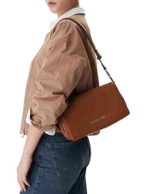 JEWEL Sac bandouli&egrave;re ajustable brun - Sacs pour Femme