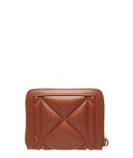 LOVE MOSCHINO EMBOSSED QUILTED Portefeuille moyen, fermeture &eacute;clair brun - Portefeuilles Femme - 2
