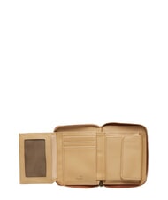 LOVE MOSCHINO EMBOSSED QUILTED Portefeuille moyen, fermeture &eacute;clair brun - Portefeuilles Femme - 4