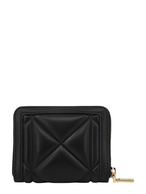 EMBOSSED QUILTED Portefeuille moyen, fermeture &eacute;clair Noir - Portefeuilles Femme