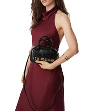 LOVE MOSCHINO TWIRL Mini sac &agrave; main avec bandouli&egrave;re Noir - Sacs pour Femme - 2