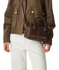 LOVE MOSCHINO TWIRL Mini sac &agrave; main avec bandouli&egrave;re brun/marron - Sacs pour Femme - 2