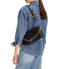 LOVE MOSCHINO CITY CORE Sac bandouli&egrave;re, double portabilit&eacute; Noir - Sacs pour Femme - 2