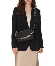 LOVE MOSCHINO CITY CORE Sac bandouli&egrave;re, double portabilit&eacute; Noir - Sacs pour Femme - 9