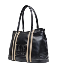 LOVE MOSCHINO CITY CORE Sac bandouli&egrave;re &agrave; double poign&eacute;e Noir - Sacs pour Femme - 2