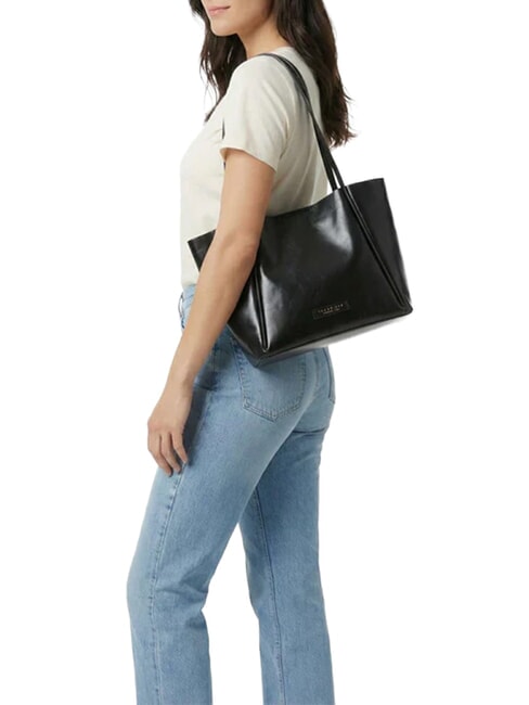 MAGDA Sac bandouli&egrave;re en cuir black Gold - Sacs pour Femme