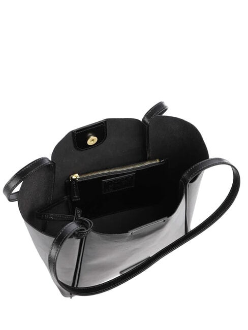 MAGDA Sac bandouli&egrave;re en cuir black Gold - Sacs pour Femme