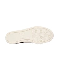 ARMANI EXCHANGE BEA Baskets en cuir sable + or p&acirc;le - Chaussures Femme - 5