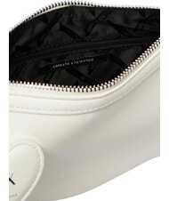 ARMANI EXCHANGE MAYA Mini sac bandouli&egrave;re, avec bandouli&egrave;re blanc cass&eacute; - Sacs pour Femme - 4