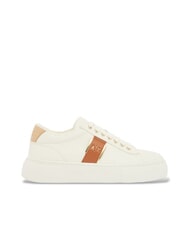 ARMANI EXCHANGE KURT Baskets blanc cass&eacute; + gingembre glac&eacute; - Chaussures unisexe - 2