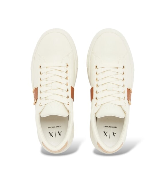 KURT Baskets blanc cass&eacute; + gingembre glac&eacute; - Chaussures unisexe