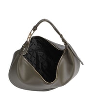 ARMANI EXCHANGE LIZ PEBBLE Grand sac &agrave; bandouli&egrave;re hobo savane - Sacs pour Femme - 4